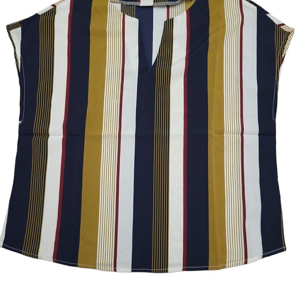 Blouse with different color prints for women, New, Size S.